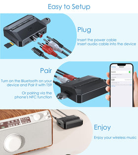 KAIY connected to powered bookshelf speakers to stream mobile audio with improved convenience