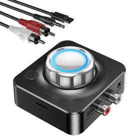KAIY front view receiver showing ports and status lights, enabling vintage stereo streaming