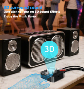 KAIY TF card slot and control buttons, allowing direct MP3 playback from card