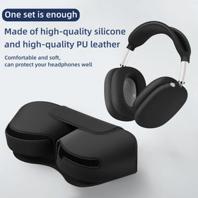 KAJOSRIN set installed on AirPods Max profile keeping controls accessible