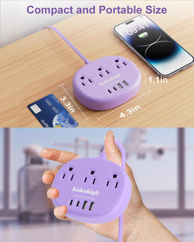 Kakahigh compact 9 oz extension cord is easy to carry and store.