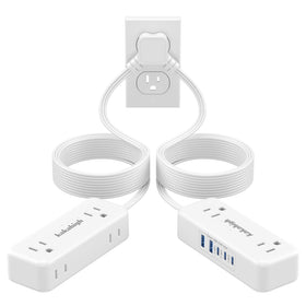 kakahigh dual-head front view showing twin outlets and USB ports, ideal for shared charging