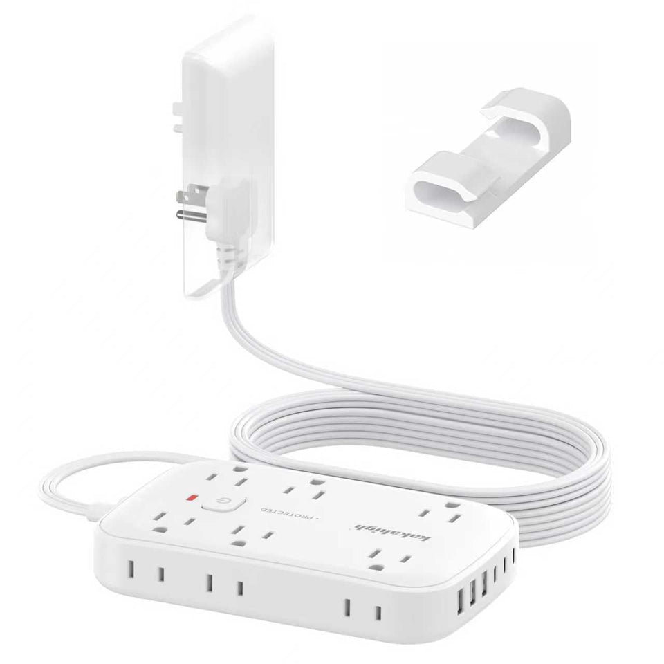 kakahigh front view outlet cover showing organized multiple outlets and tidy setup