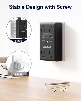 LED indicator shows power status at a glance.