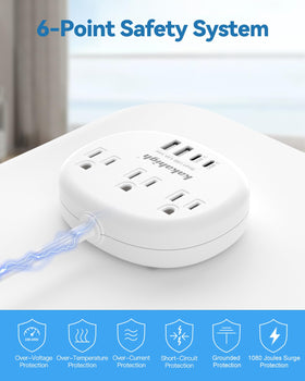 kakahigh on nightstand charging multiple devices for bedside convenience