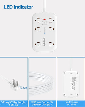 kakahigh mounted behind tv lifestyle showing hidden power strip benefit