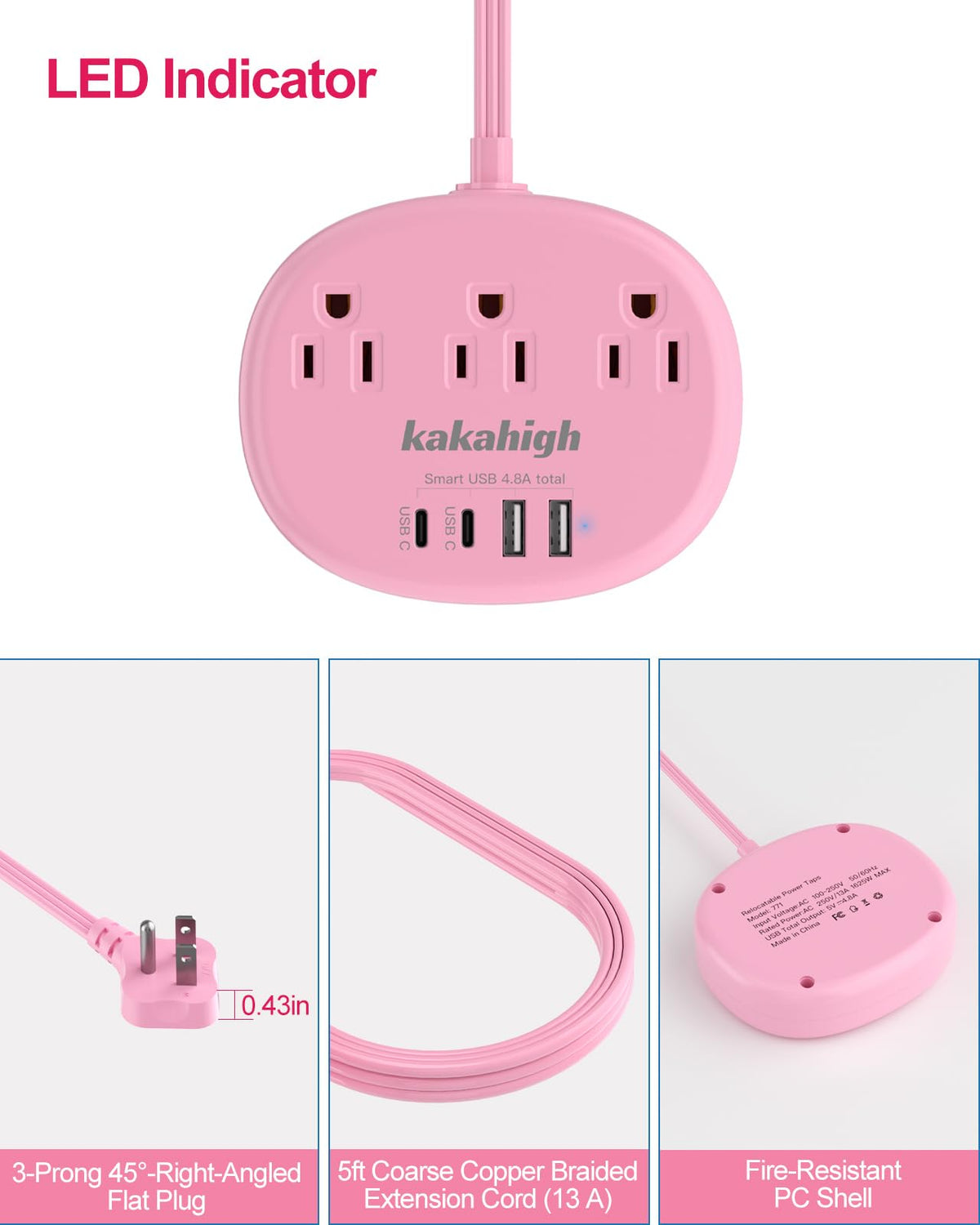 Kakahigh safety features: surge, over-voltage, and short-circuit protections.