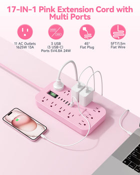 kakahigh detailed staggered outlets layout preventing bulky plug crowding on desk