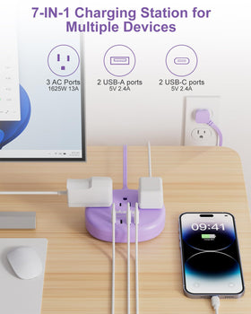 Kakahigh surge protection with 1080 joules safeguards connected devices.