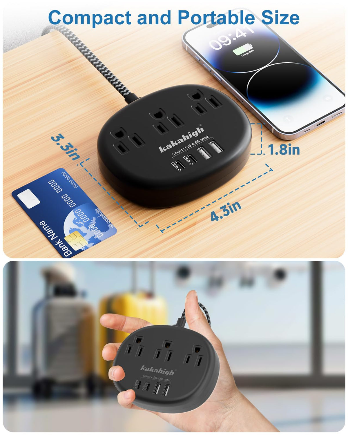 Kakahigh surge protection blocks spikes and keeps equipment safer.