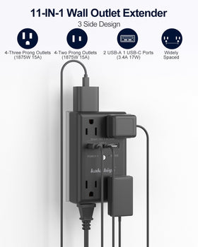 Sturdy wall-mount bracket keeps Kakahigh strip securely fixed.