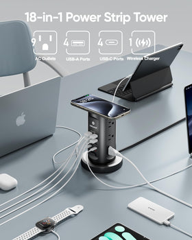 kakyanill base with retractable 6 ft flat plug cord for tidy cable management