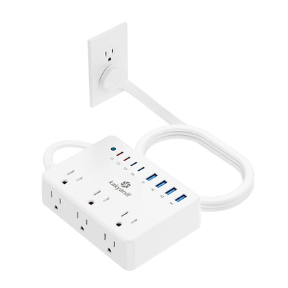 kakyanill front view showing all outlets and ports for organized charging