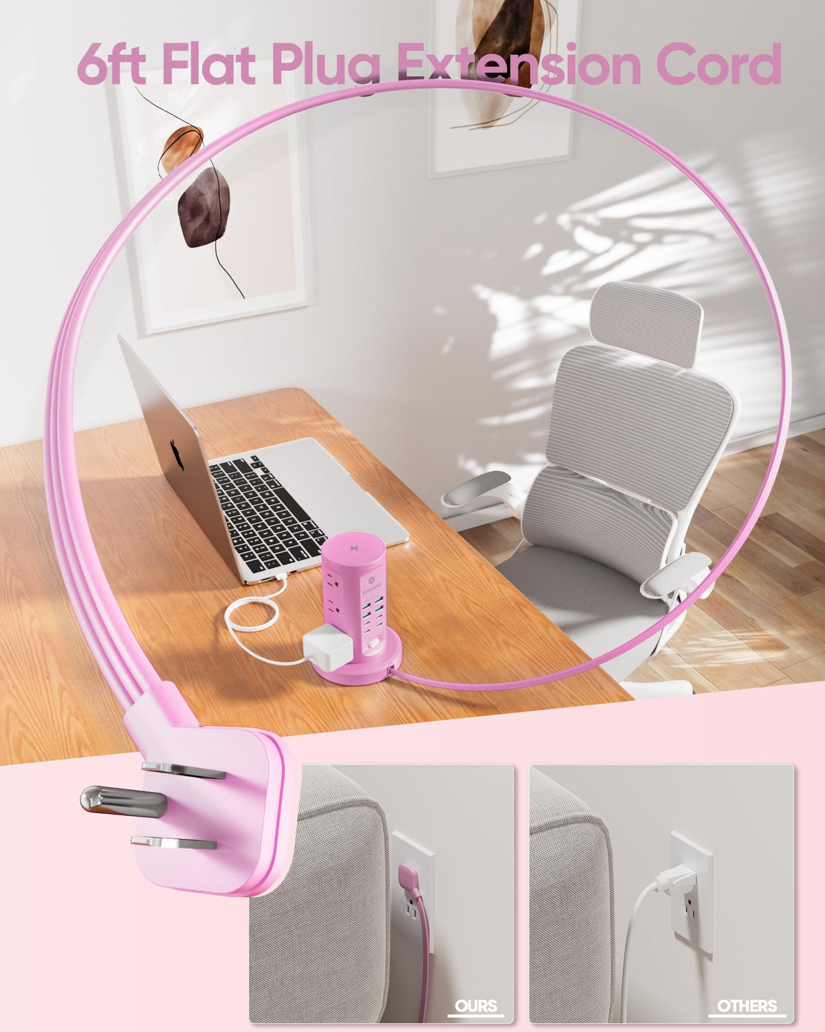 kakyanill tower on a workstation charging devices, tidy multi-device charging