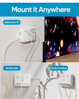 kakyanill on a desk charging laptop and phone for streamlined workspace