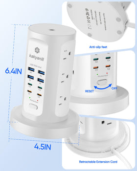 kakyanill scale with laptop showing tower size and powerful PD 65W charging