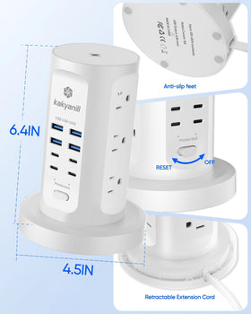 kakyanill safety label closeup showing 1080J surge protection and certifications
