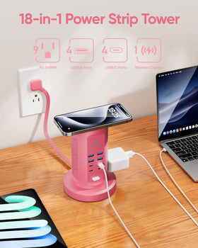 kakyanill USB ports detail with USB-C and USB-A for fast charging