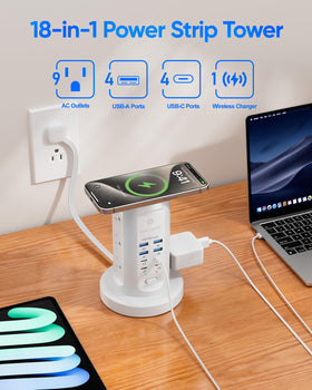 kakyanill usb ports detail with USB‑C and USB‑A enabling fast multi-device charging