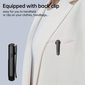 kamapulo clipped to a belt pocket while jogging, secure hands-free carry