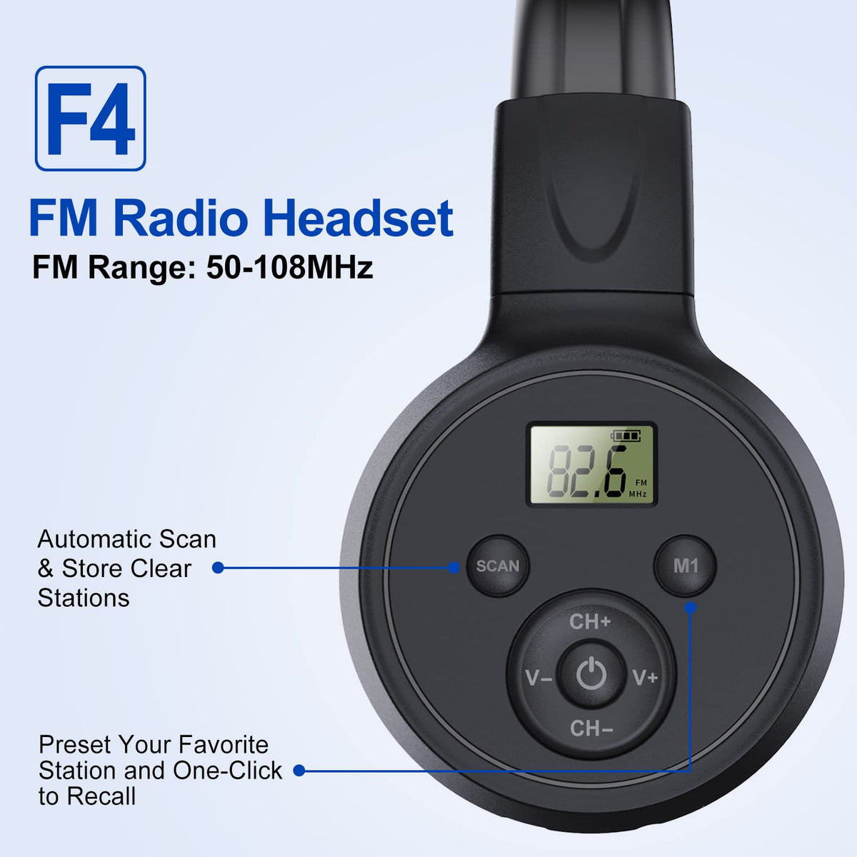 Kamapulo F4 with AUX cable connection for crystal clear sound on devices