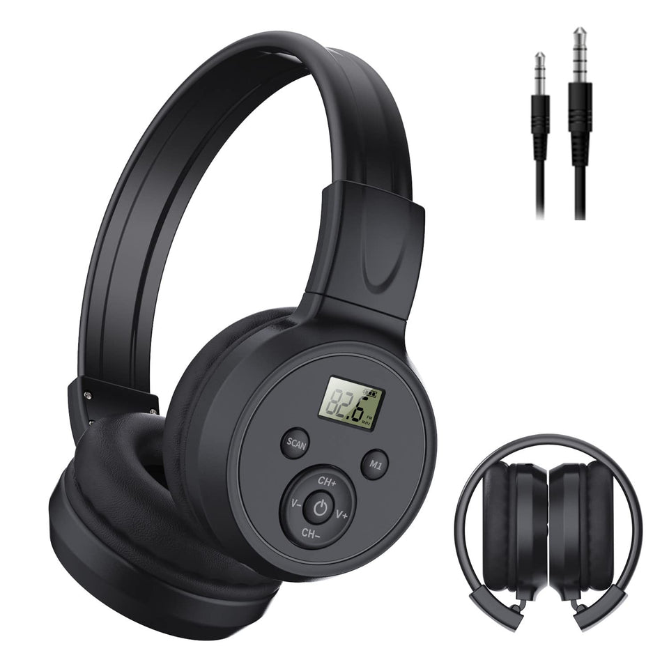 kamapulo front view folded headphones showing compact portability and easy storage