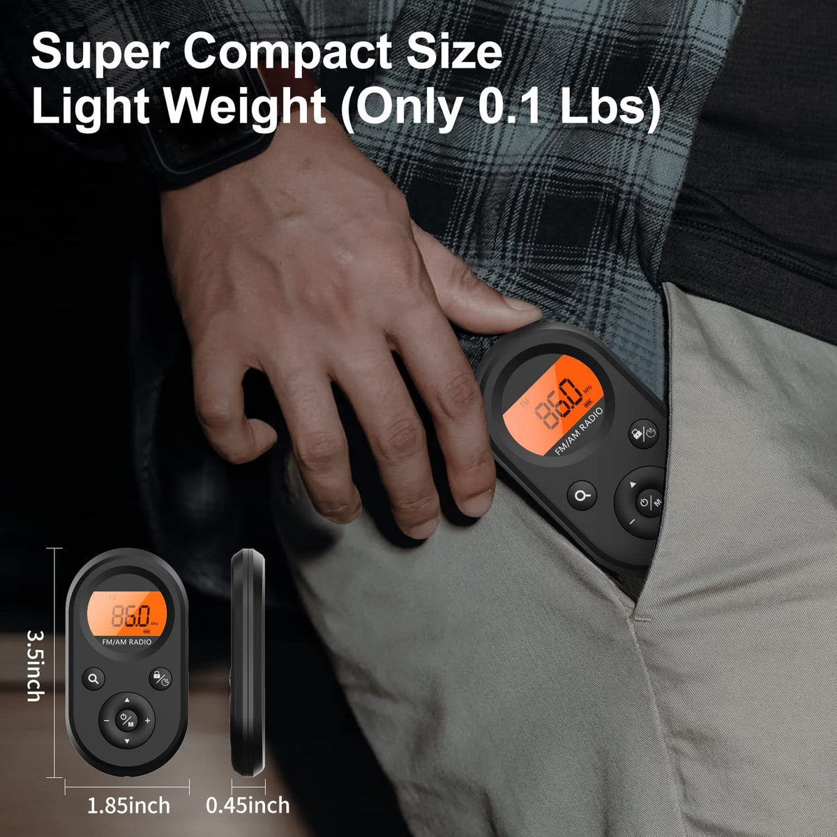 Kamapulo stereo compact radio with easy operation for all ages.