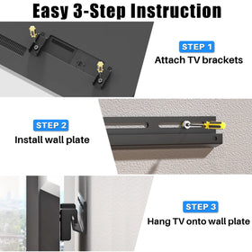 Kamiwi mount covers VESA 100x100 to 400x400 for many TVs.