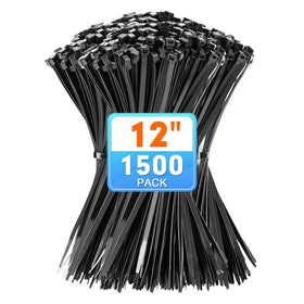 KAMOTA 1500-piece zip ties for versatile cable management and organization.