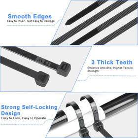 KAMOTA heavy-duty ties offer up to 70lb tensile strength for demanding tasks.