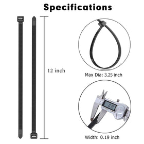 KAMOTA heavy-duty nylon zip ties deliver strong support for outdoor setups.
