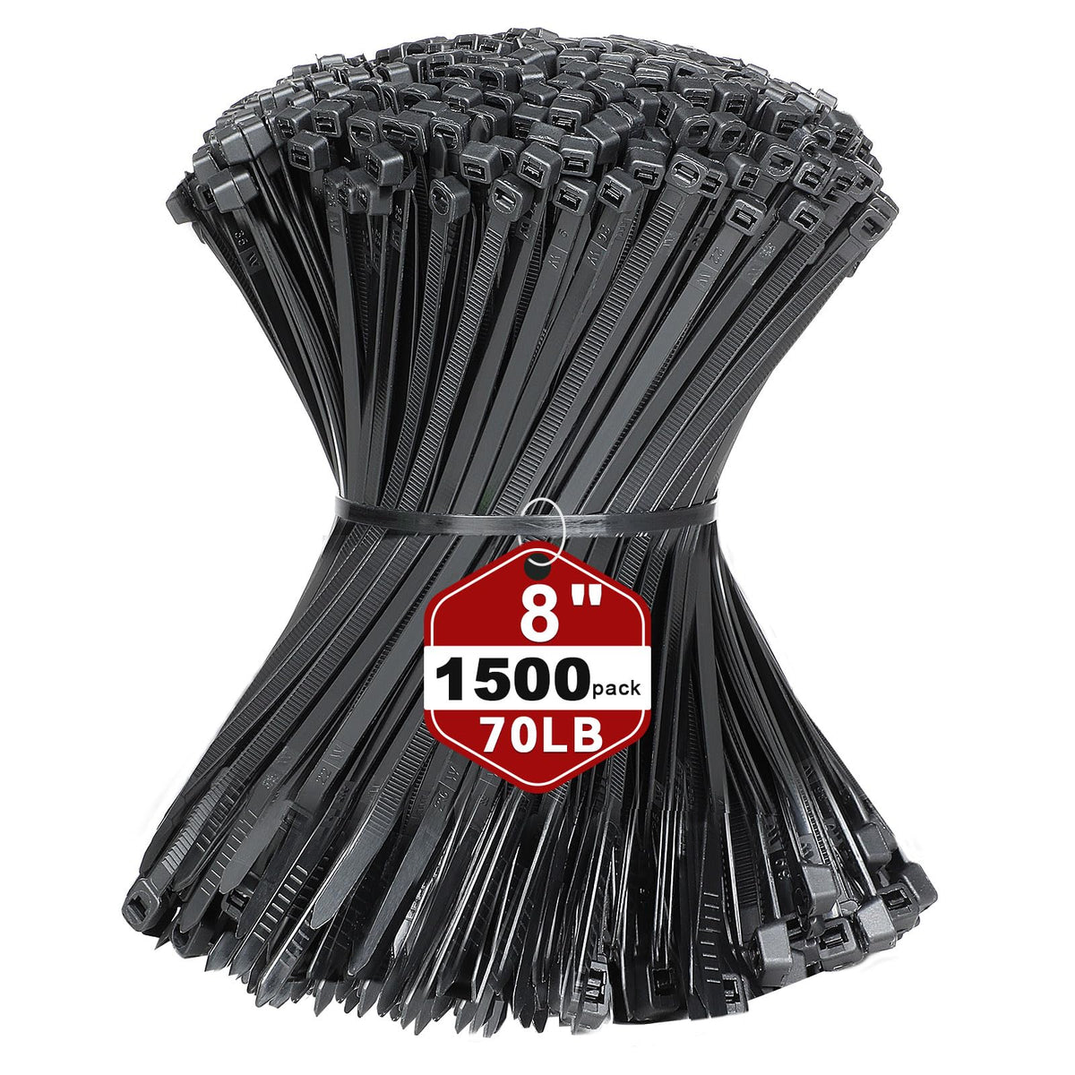 KAMOTA zip-ties 1500-piece bulk pack for versatile organization and project readiness.