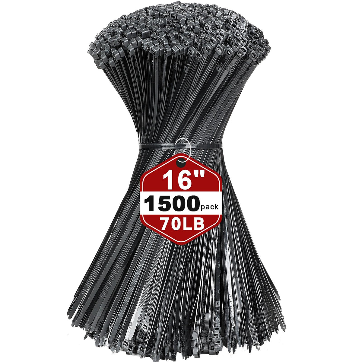 Kamota zip ties 16-inch bulk pack for fast, organized setups.