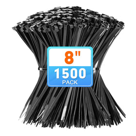 KAMOTA zip ties 8-inch heavy-duty black demonstrate strong grip for outdoor wiring