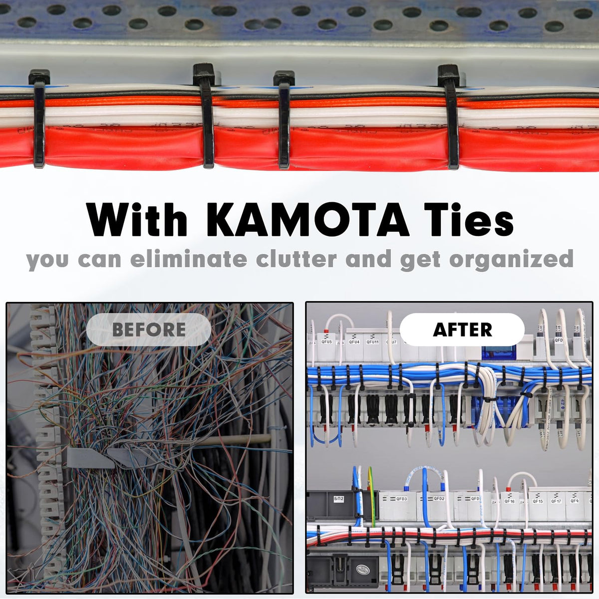 KAMOTA zip ties for crafting and DIY fixes showing versatile use