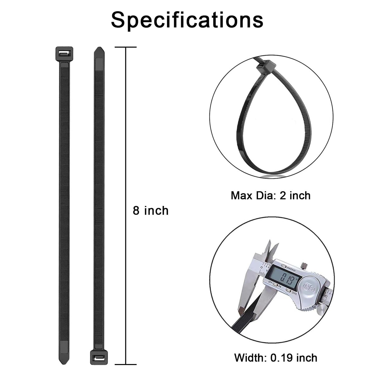 KAMOTA zip ties outdoor UV-resistant example in sunlight