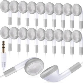 Kanayu 100-pack earbuds bulk for classroom audio and quick distribution.