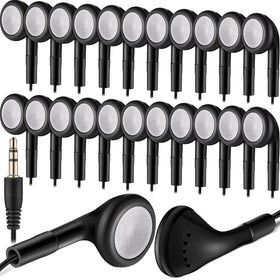 Kanayu 100-pack earbuds individually packaged for quick classroom distribution