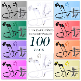 Bulk Kanayu headphones without microphone, compatible with 3.5mm devices.