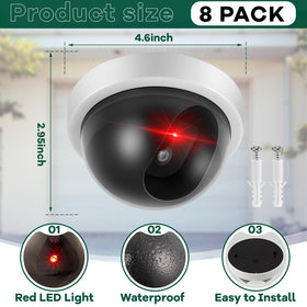 Kanayu indoor dummy CCTV dome white finish blends with interiors
