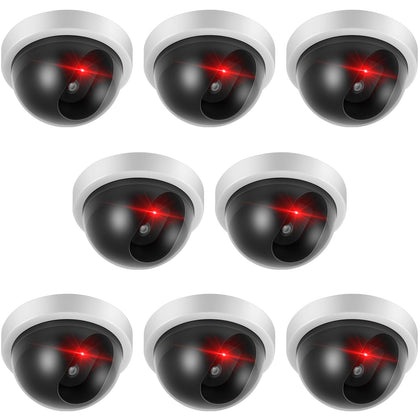 Kanayu outdoor dummy CCTV dome with flashing red LED deters intruders