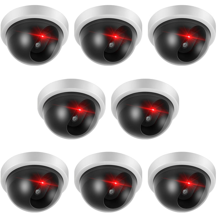Kanayu outdoor dummy CCTV dome with flashing red LED deters intruders