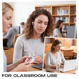 Kanayu durable TPE cable earbuds resist tangling in busy classrooms.