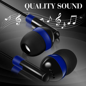 Kanayu classroom earbuds with 90 cm cables for comfortable reach