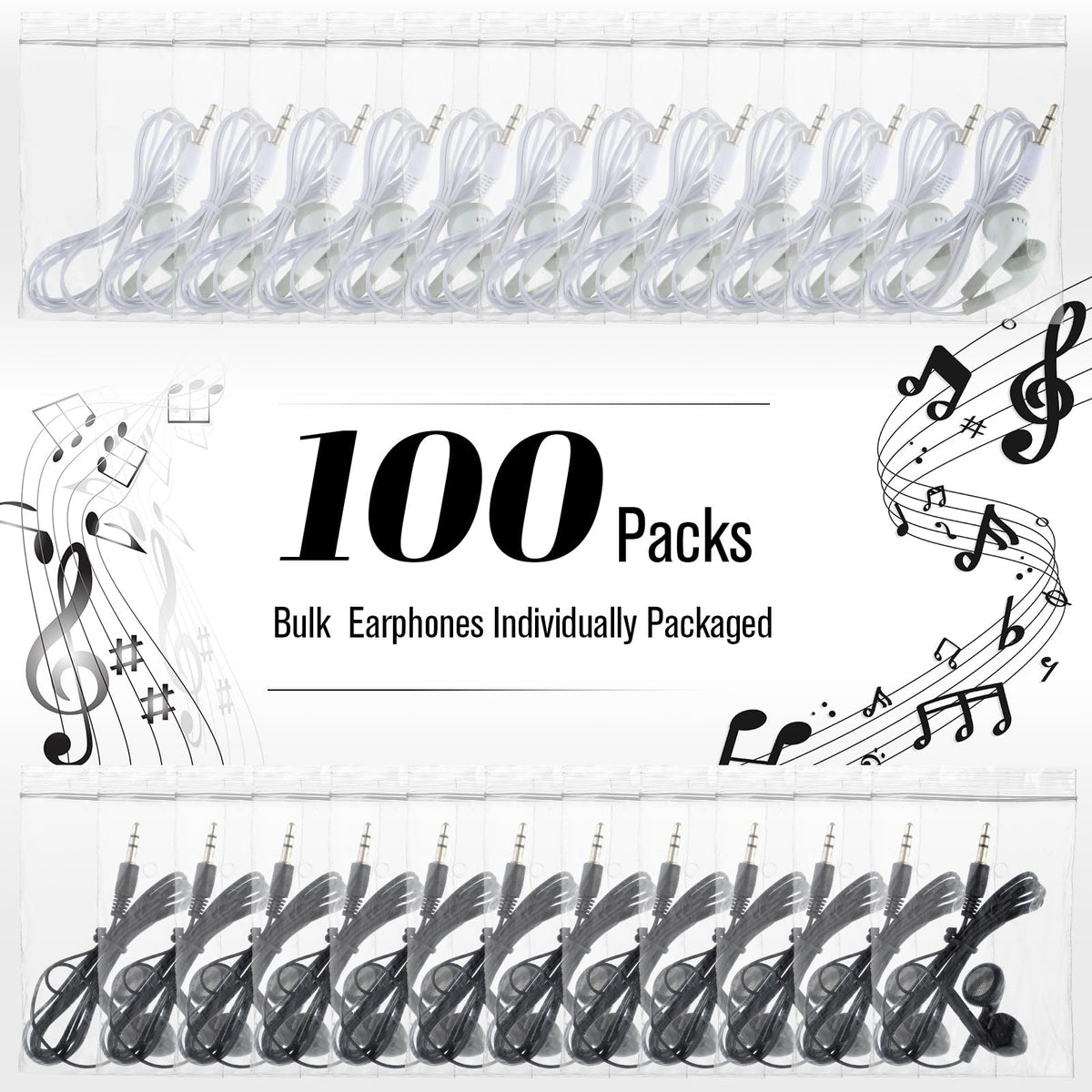 Kanayu classroom earphones with 90 cm cables offer comfortable wear during lessons.