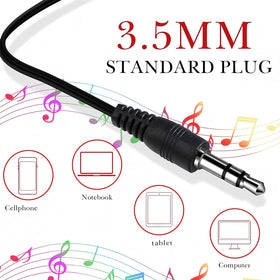 Kanayu wired earbuds with a long 90 cm cable for laptops.