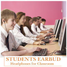 Kanayu earbuds in classroom setting supporting group audio activities and testing