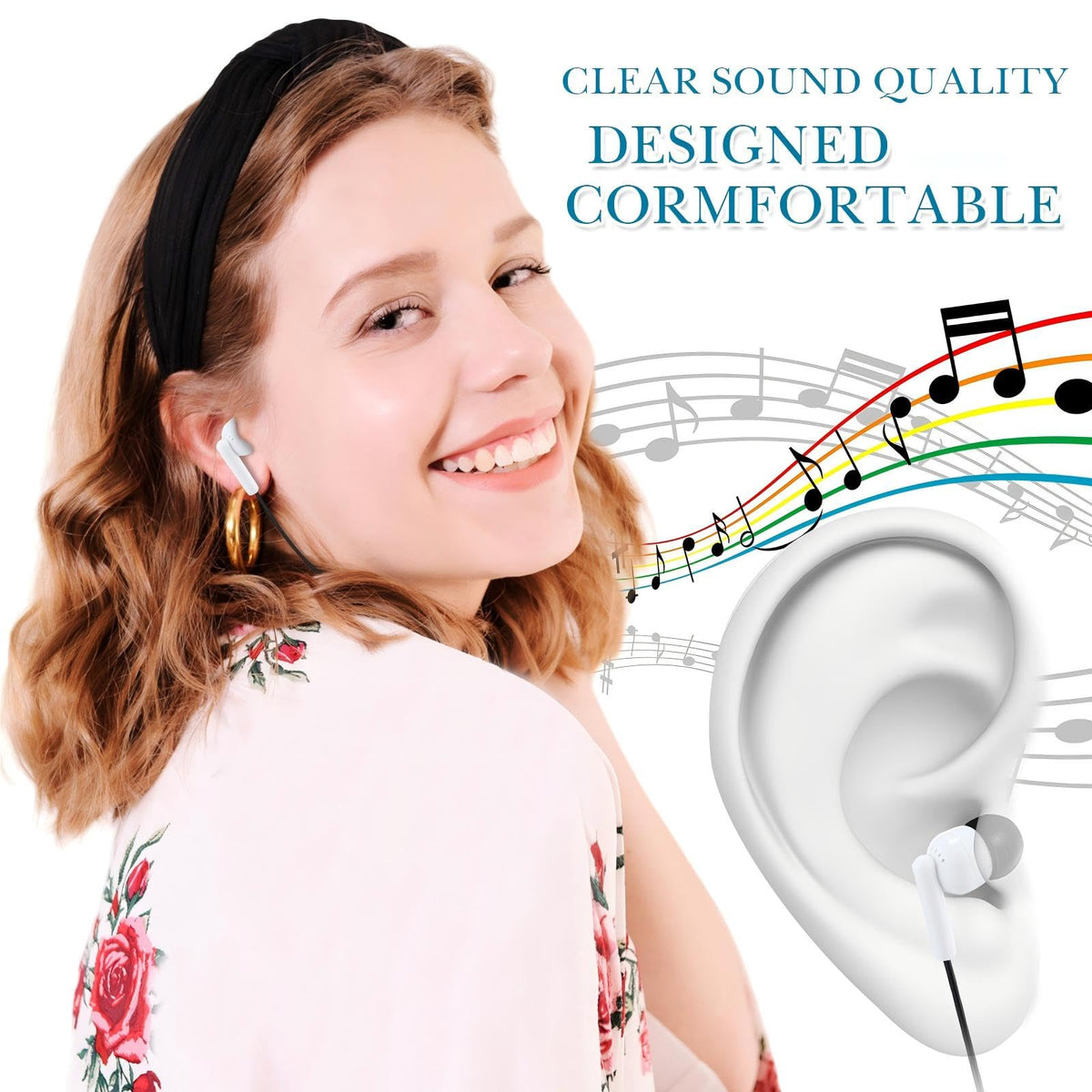 Kanayu multicolor headphones on display, offering color variety for students.