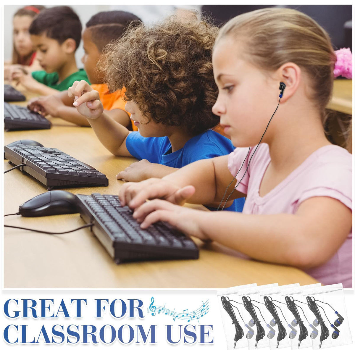 Kanayu soft silicone earpads provide comfortable wear during lessons