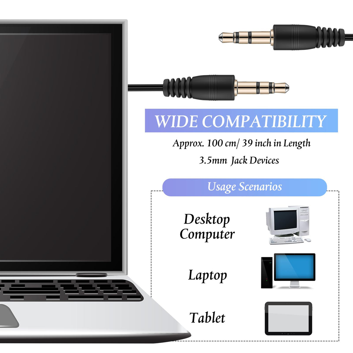 Kanayu 3.5 mm jack earbuds offering universal device compatibility